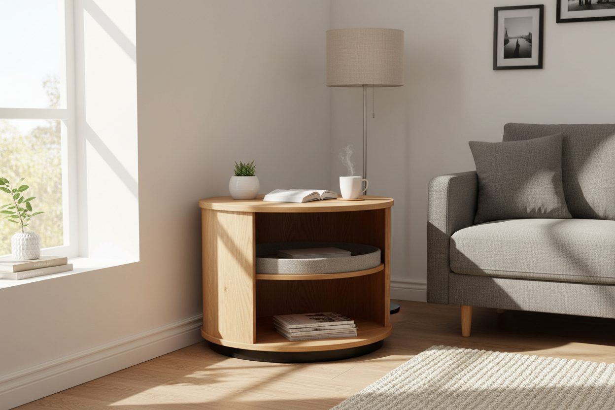 Why Your Cramped Corner Is Begging for a Round Storage Table