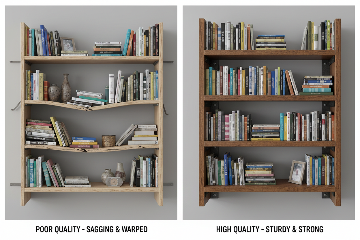 Why Your Shelves Sag: A Guide to Spotting Real Quality Furniture
