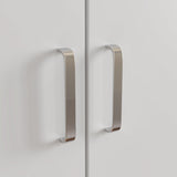 31.5 inches Modern White 5-Tier Armoires Wardrobe Cabinet With 2 Doors
