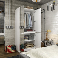 Hylja 31.5" Modern White Entryway Cabinet with Spacious Drawers - Sleek Design