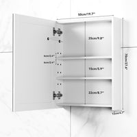 Multi-Function Lighted Bathroom Medicine Cabinet Mirror 