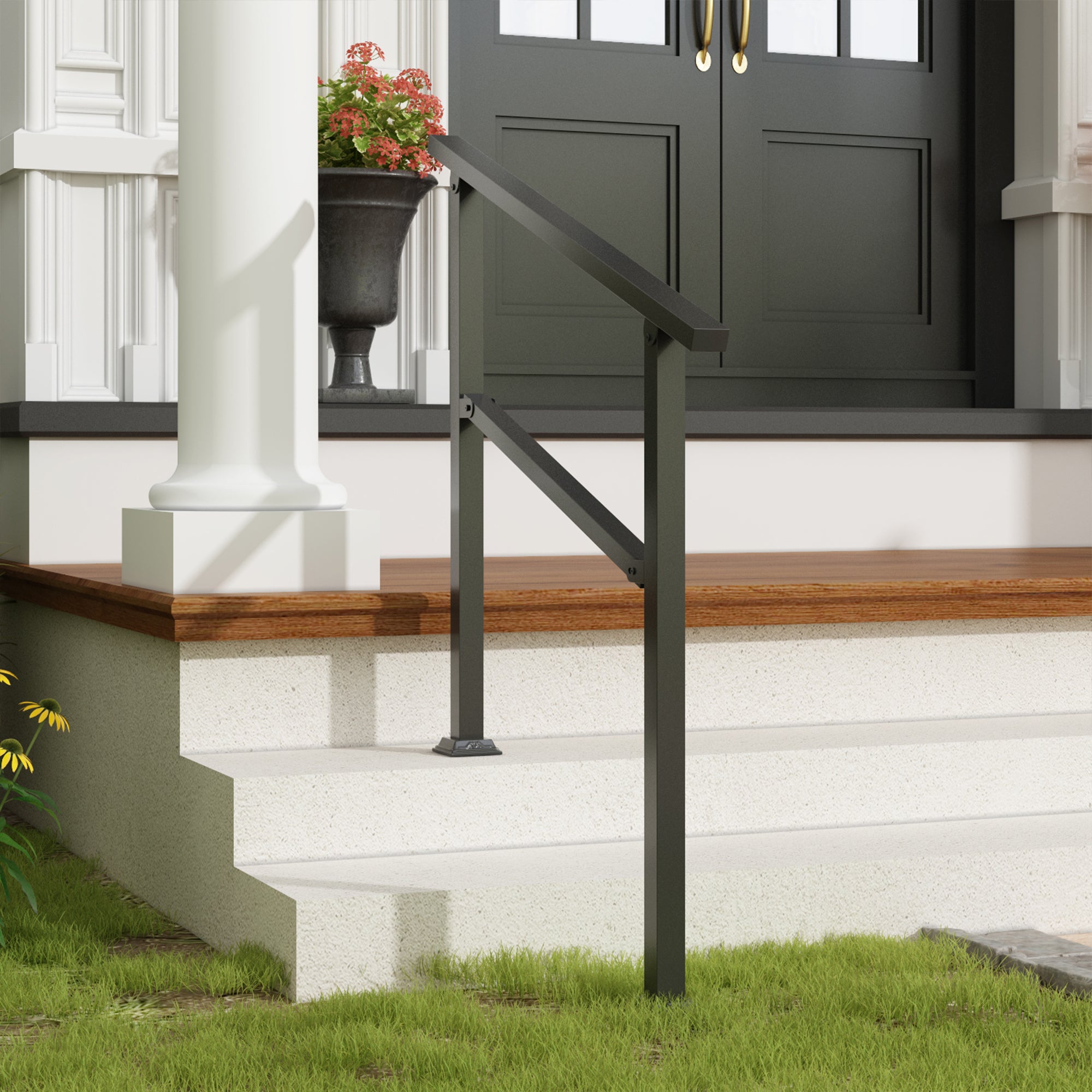 Stair Railing Kit Handrail Flexible Outdoor Deck Hand Rail