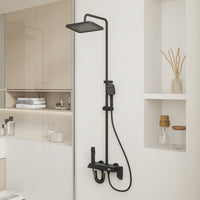 Black Shower System With LED Display Screen