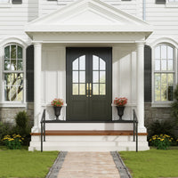 40.4" Minimalist Satin Black Stair Banister with Adjustable Angle