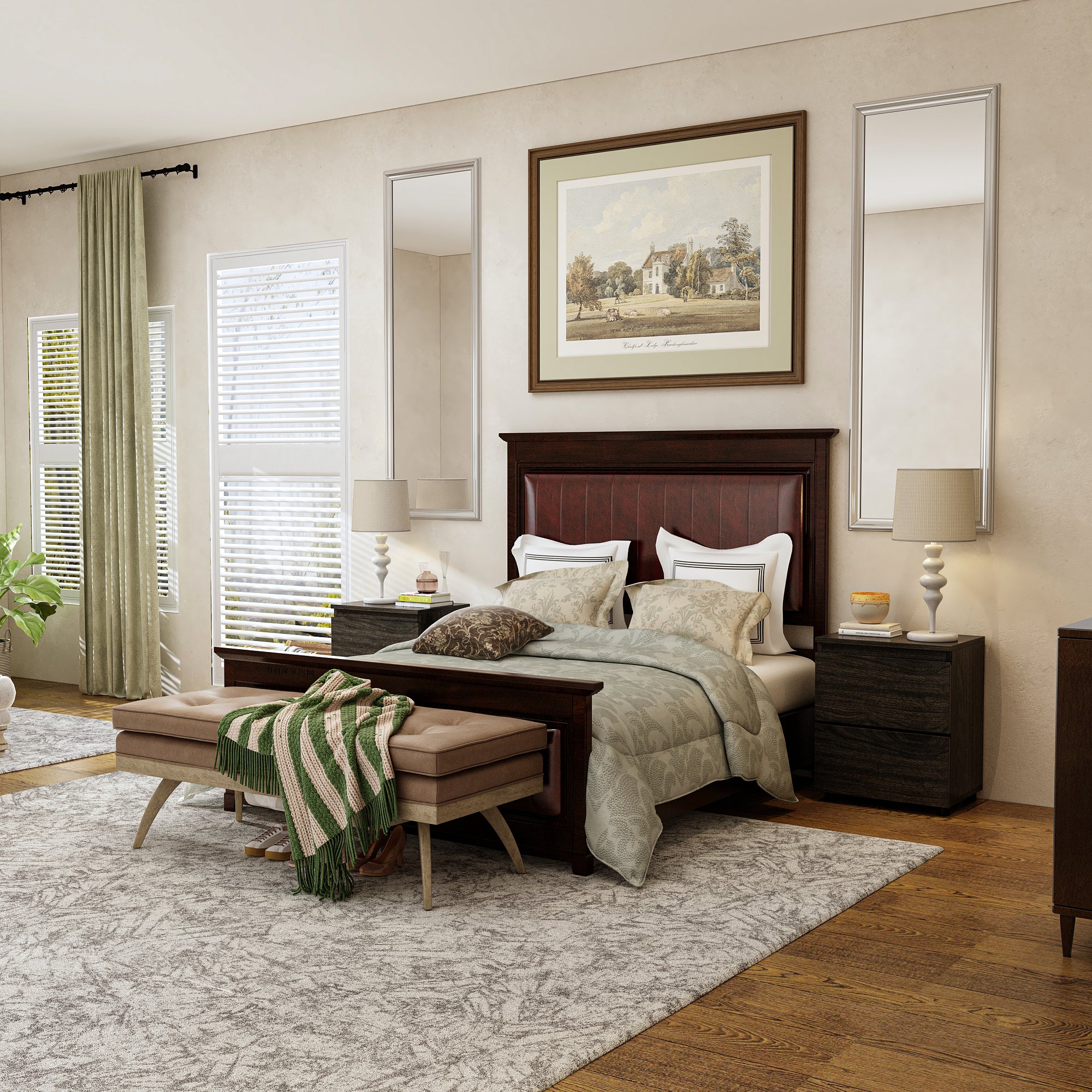 2-Drawer Chest Dresser Sideboard Night Table in Bedroom