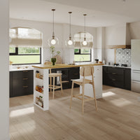 82.7" Modern White Kitchen Island with Storage Cabinet and Drawers
