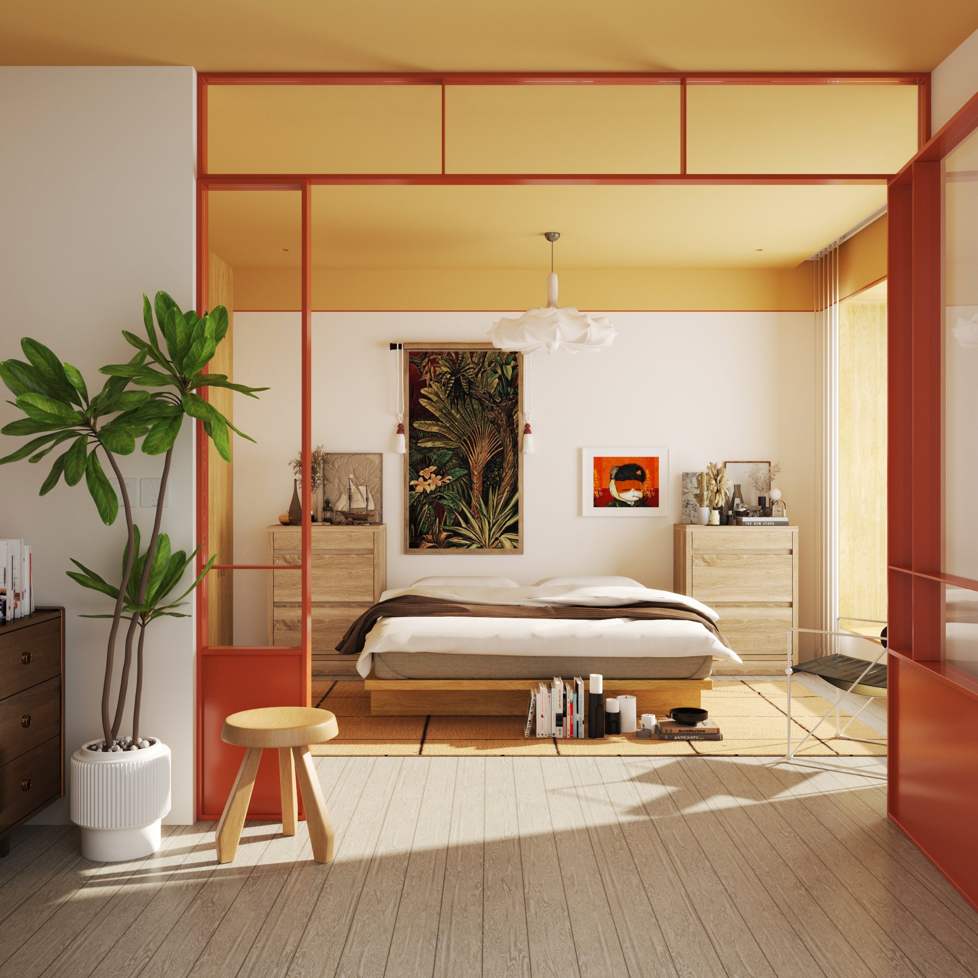 Lockable Smart Nightstand With Gun Drawer