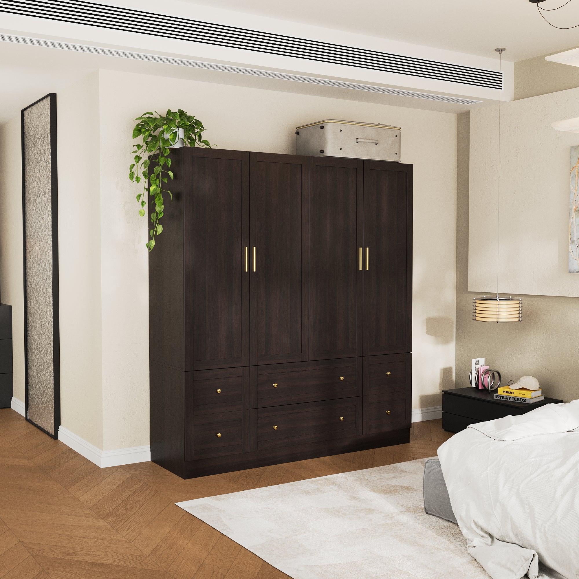 4-Door Wardrobe With Optimized Storage