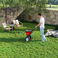 80 Lbs Adjustable Tow Behind Grass Seed & Fertilizer Spreader