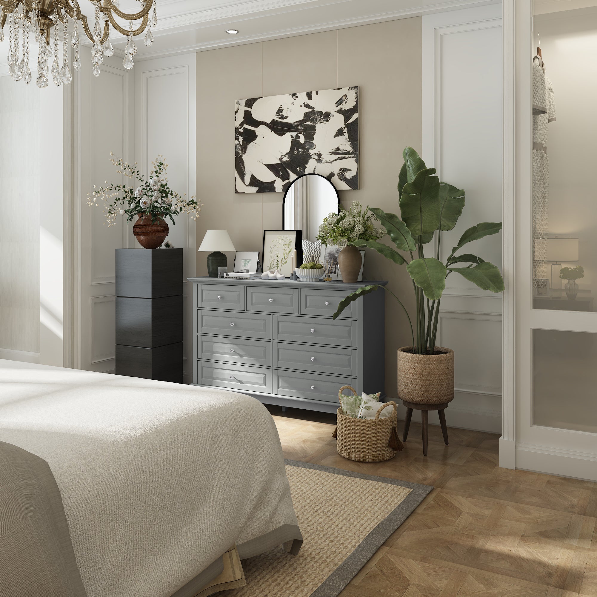 9-Drawer Double Dresser