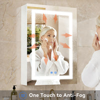 Multi-Function Lighted Bathroom Medicine Cabinet Mirror 