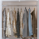 31.5 inches Modern White Full-Length Mirrored Wardrobe with Multiple Drawers and Adjustable Shelving