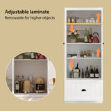 Hall Tree Shelf Rack Shoe Storage Coat Organizer Cabinet for Entryway in Combination