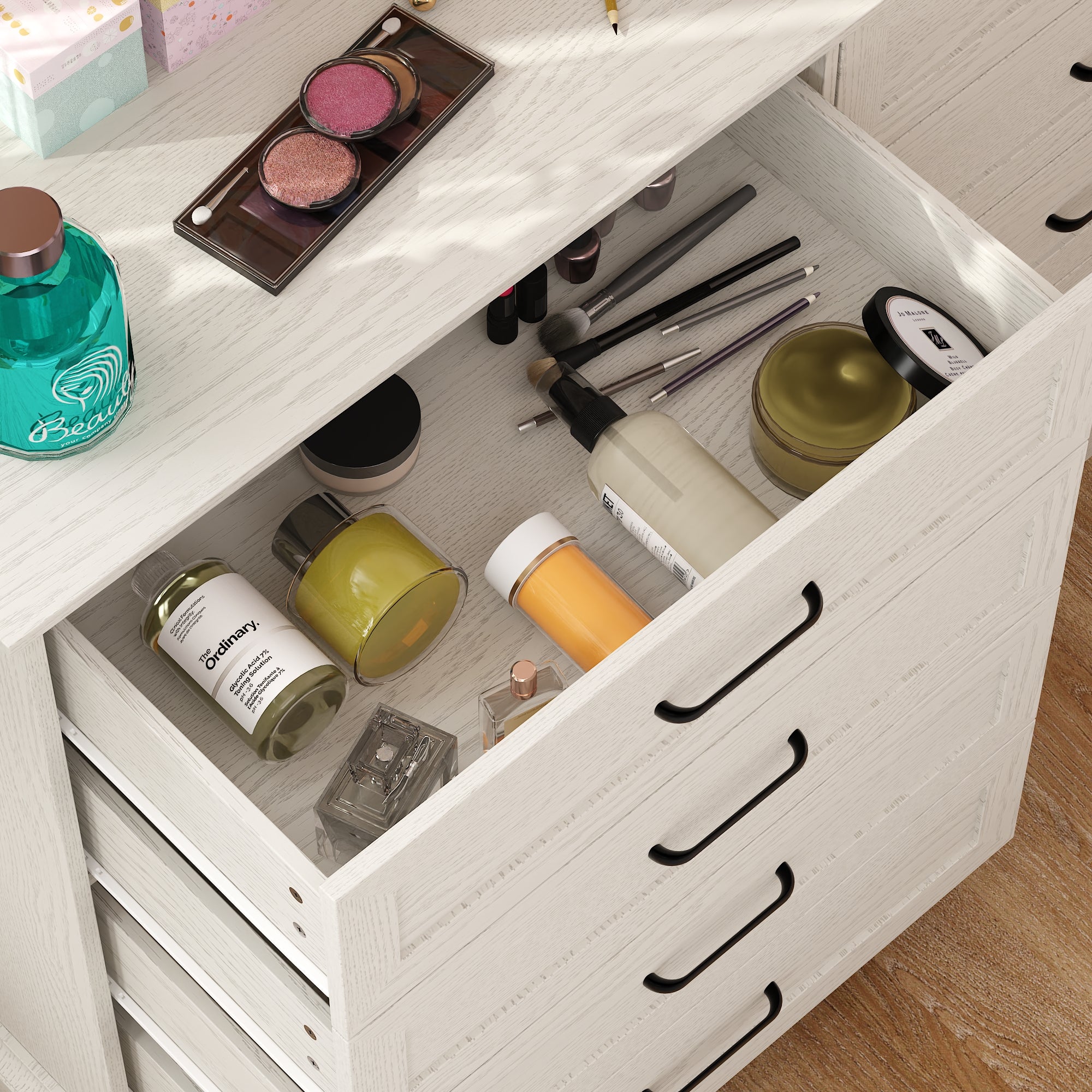 8-Drawer Dresser With Rustic Design