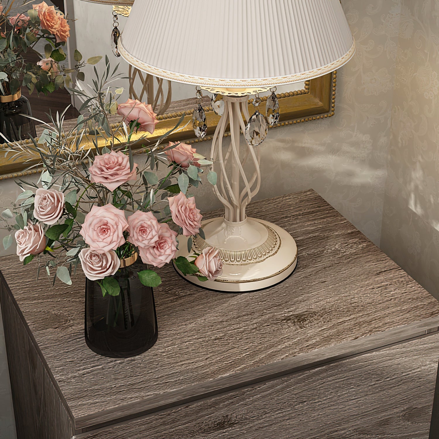 2-Drawer Chest Dresser Sideboard Night Table in Bedroom