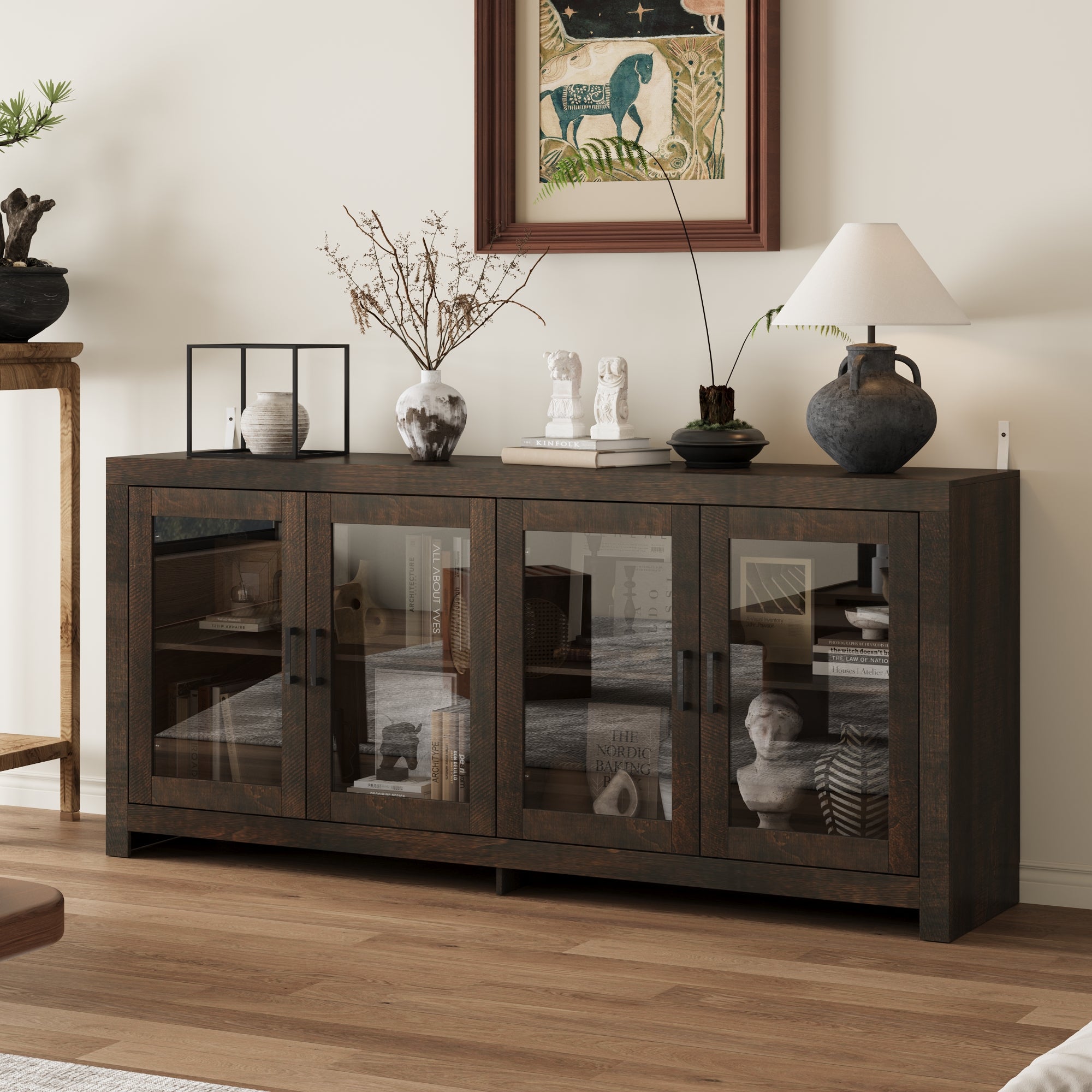 4-Door Sideboard With Strong Storage