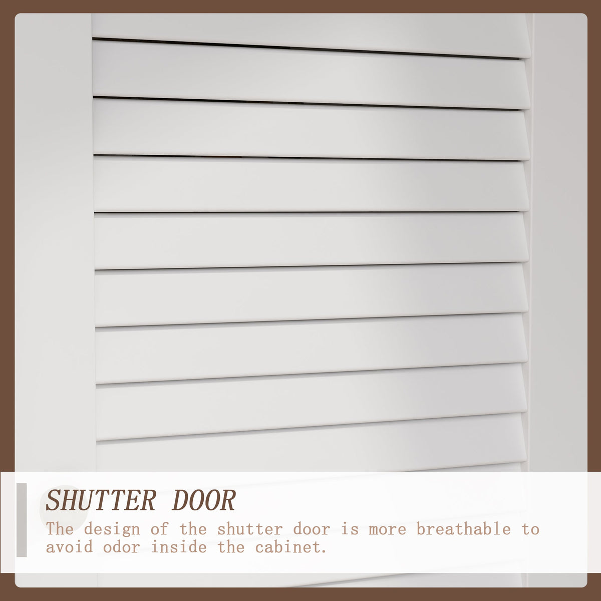 30" Modern Minimalist White Tall Storage Cabinet with 6-Tier Adjustable Shelves, Drawers and Shutter Door