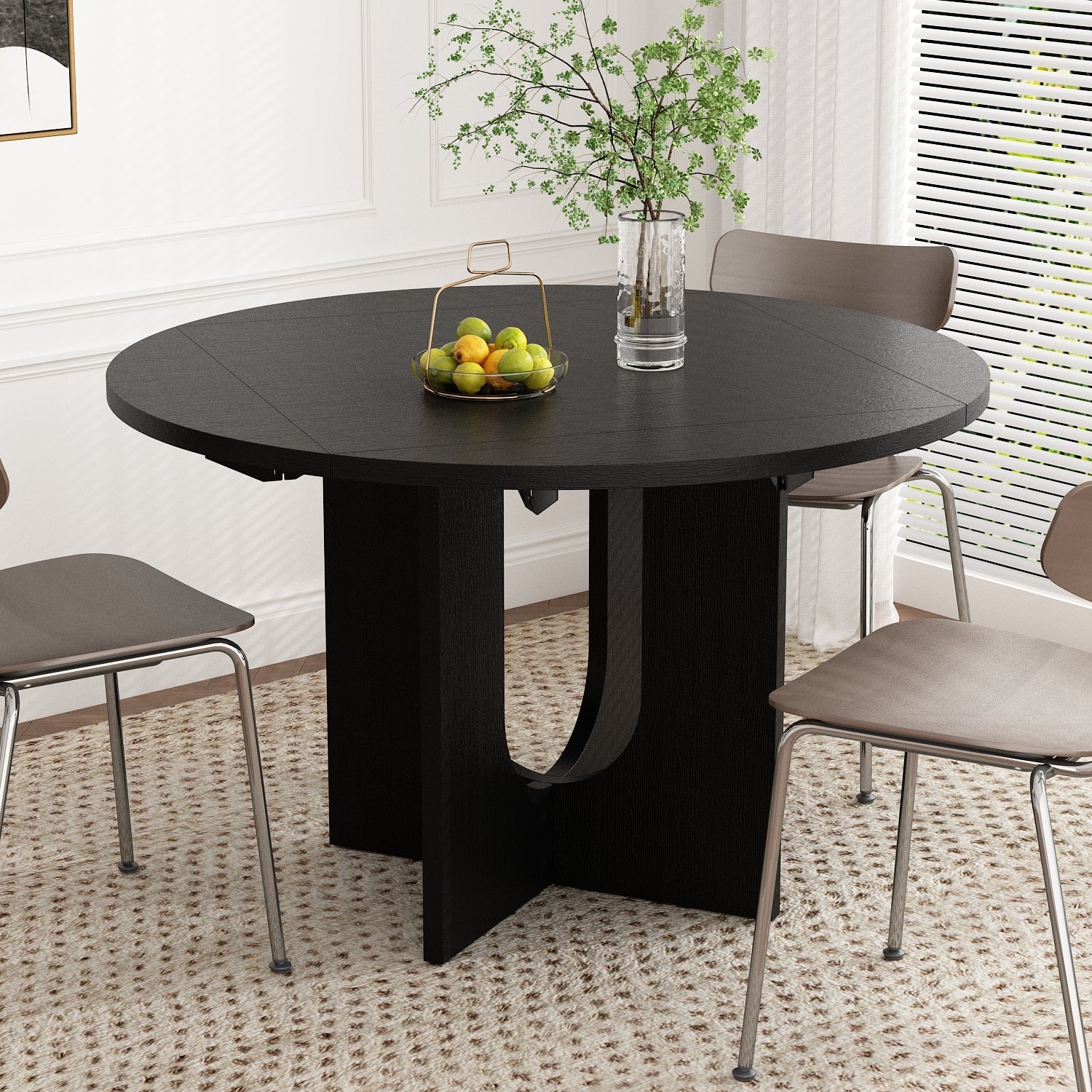 47.2" Round Folding Dining Table