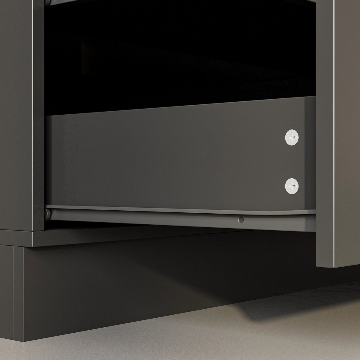 63" Modern Matte Black Kitchen Cabinet Set with 5 Drawers and 6 Doors