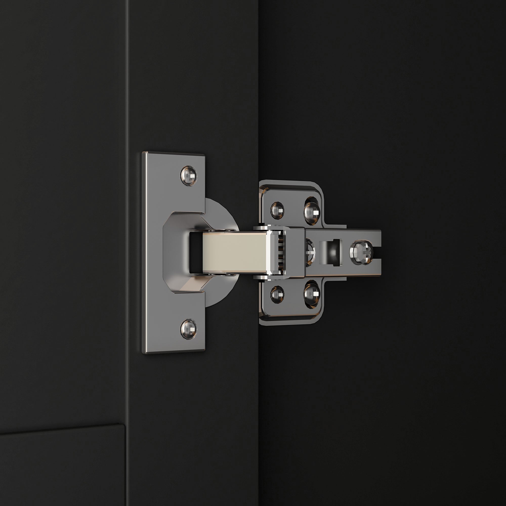 Closet Storage Wardrobe 2-Door 2-Drawer 1-Mirror for Bedroom