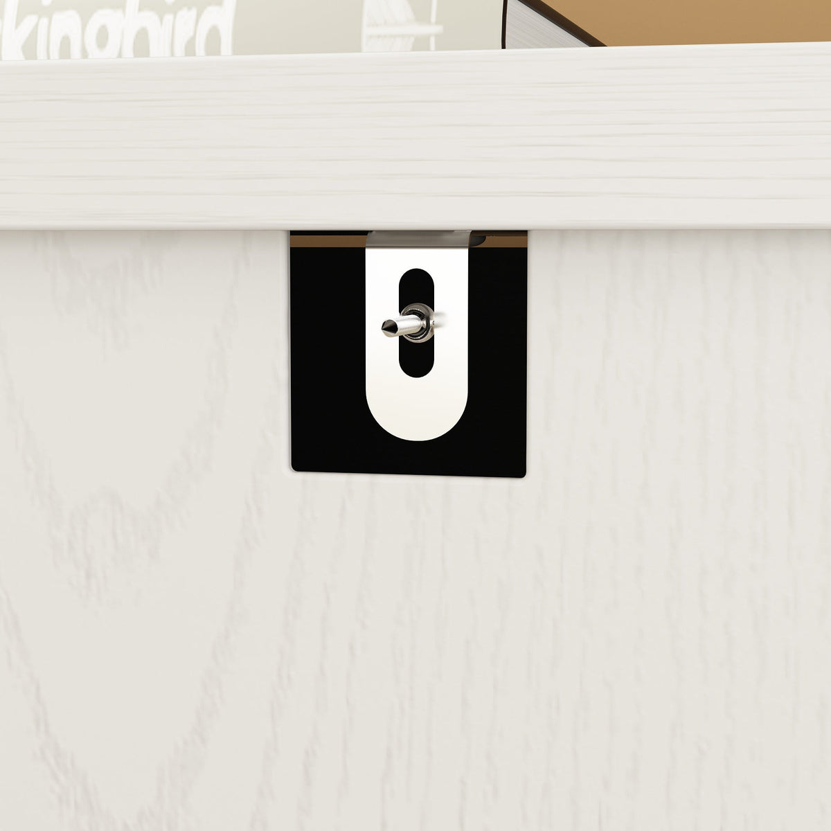47.2" Modern White Dresser With 9 Pull-out Drawers
