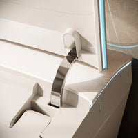 28.2" Modern White Smart Bidet Toilet with UV Sterilization, Heated Seat, Pre-Wash and Warm Air Dryer