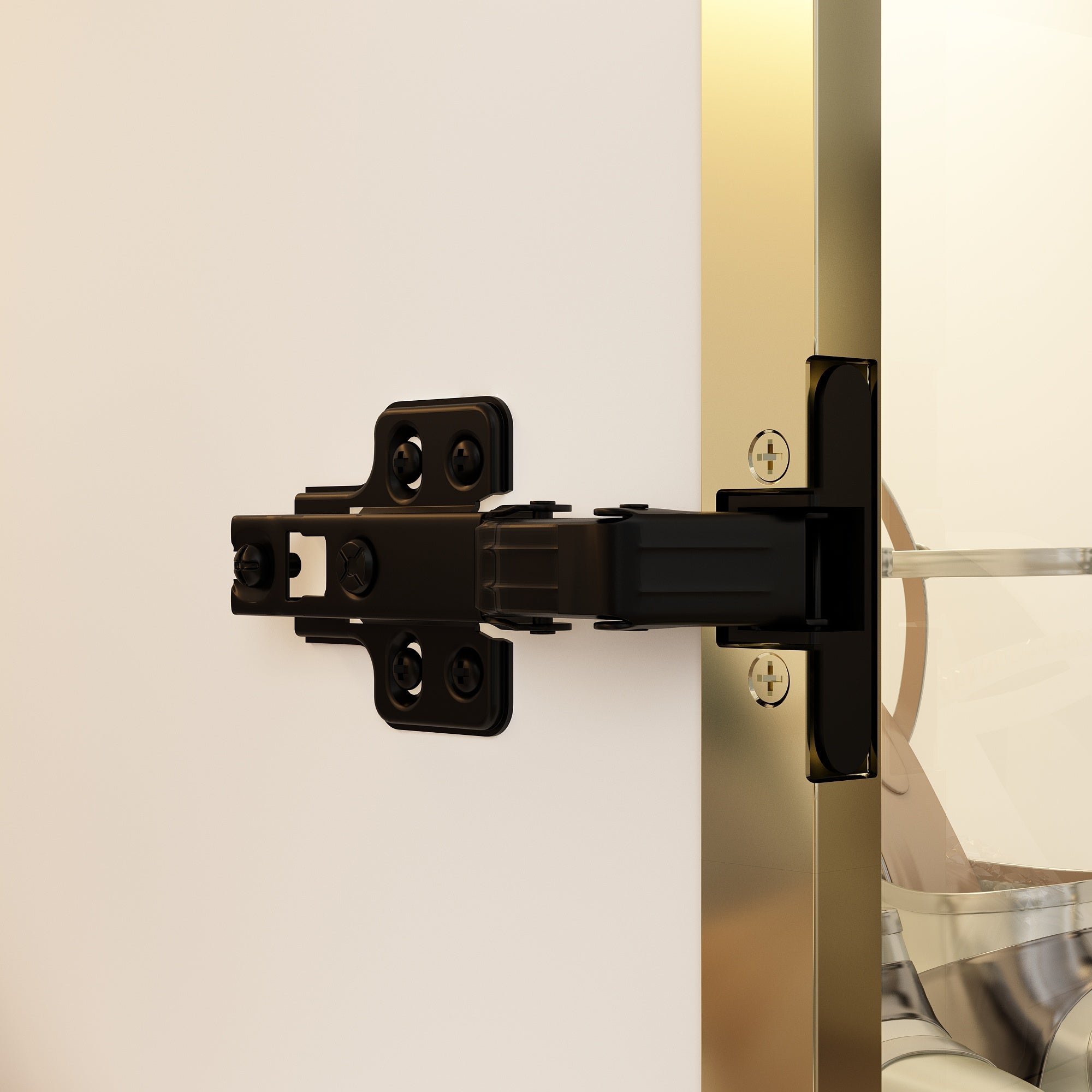 78.7'' H x 63'' W Bookcase with Glass Doors & 3-Color Changing Lights