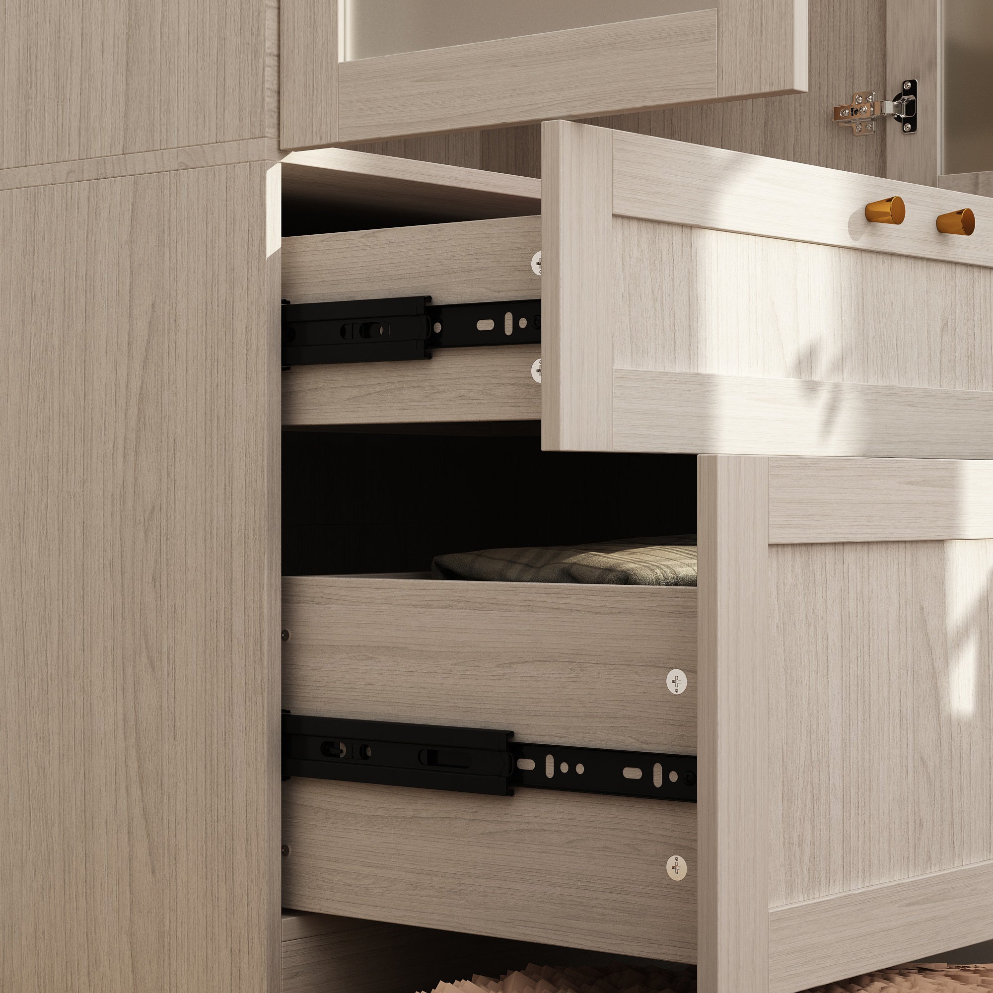 Solid + Manufactured Wood Armoire