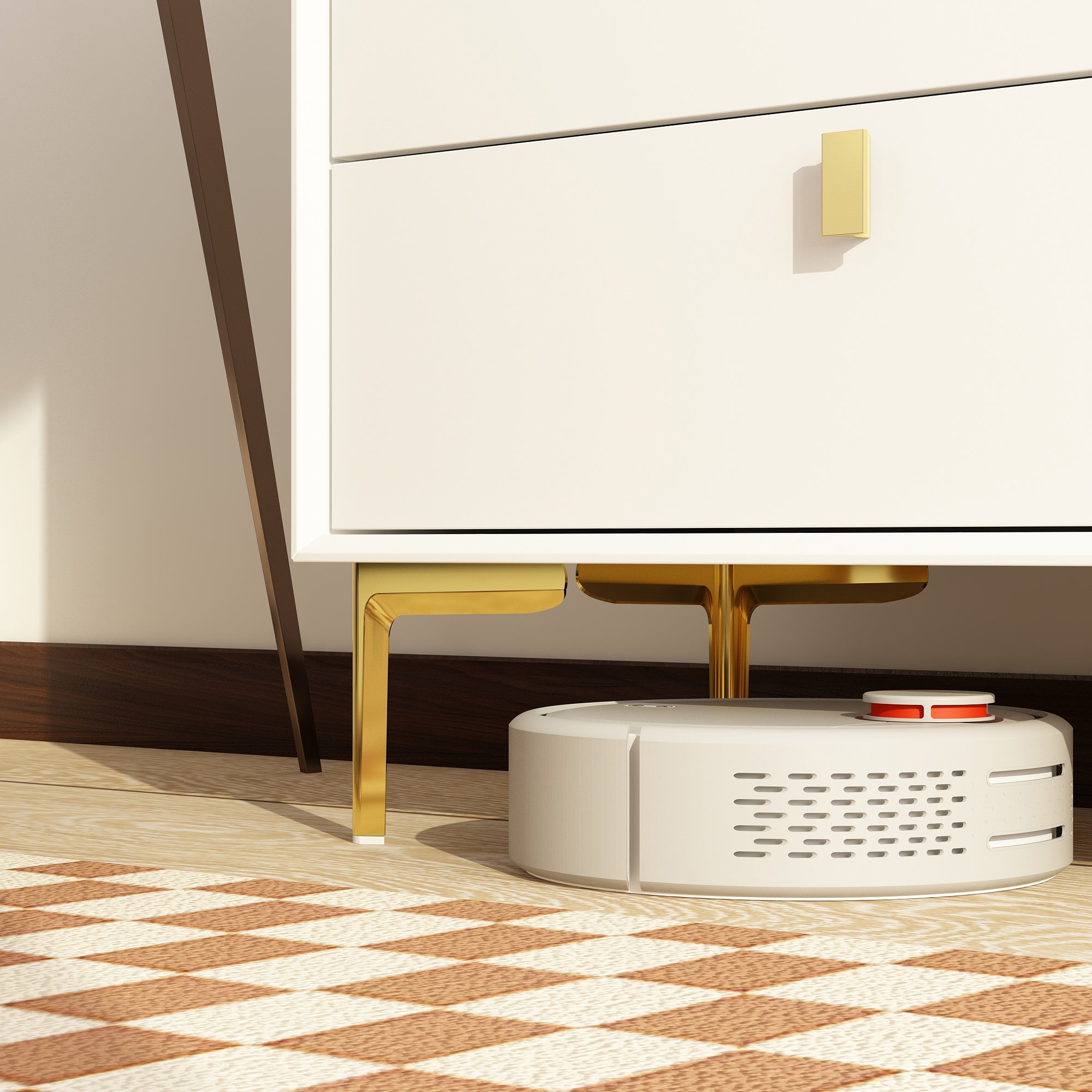 6-Drawer Dresser Buffet Sideboard for Home Storage with Metal Legs