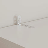 31.5 inches Modern White Entryway Storage Bench with Cabinet and Upholstered Seat