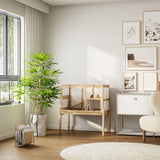 34.9 inch Elevated Small Animal Cage with 2 Level Play Area