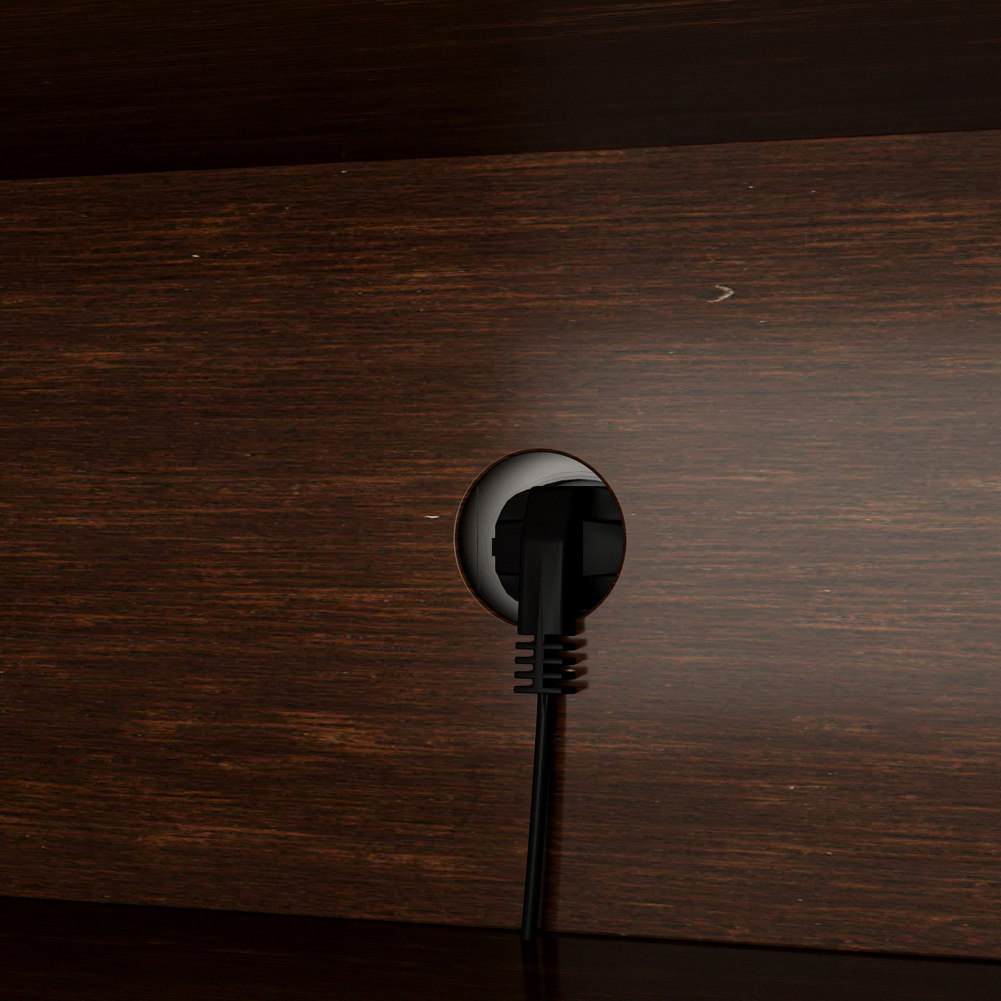 Mid-Century Modern TV Stand With Slatted Doors, Open Shelves, And Cable Management