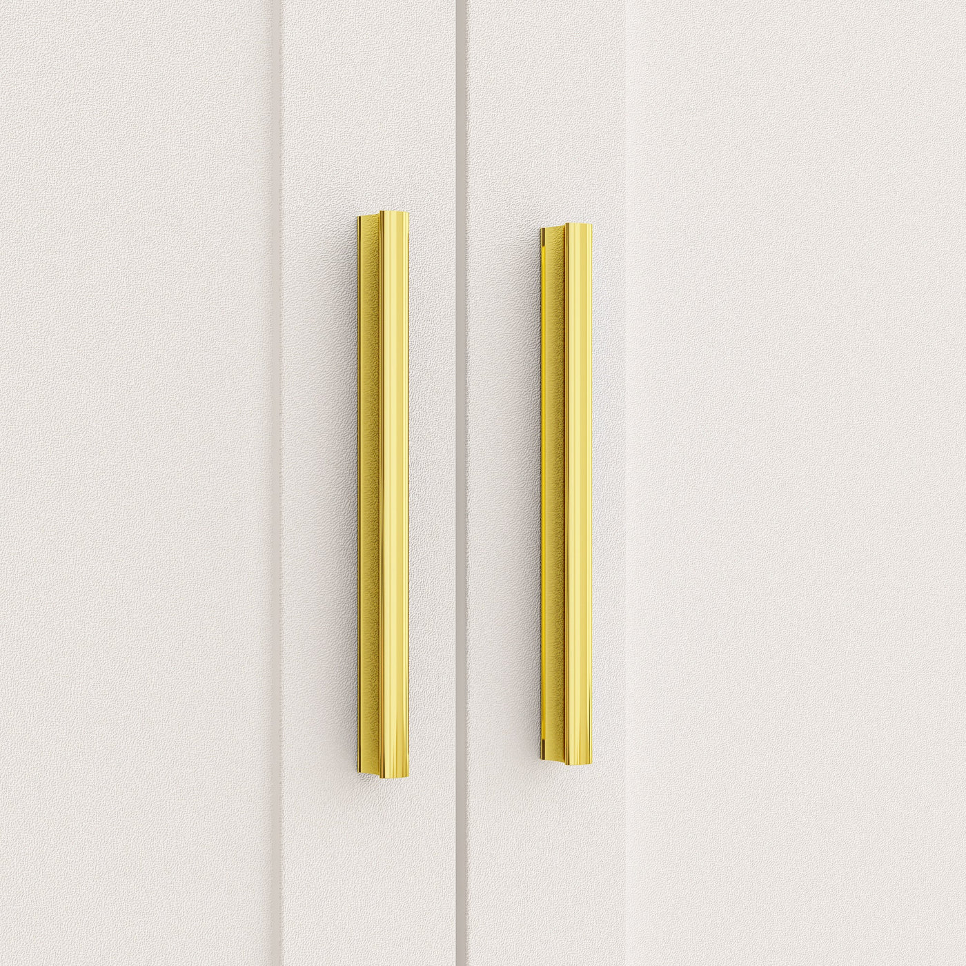 63" Modern White Wardrobe With 8 Doors 6 Drawers