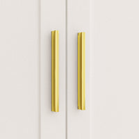 63" Modern White Wardrobe With 8 Doors 6 Drawers