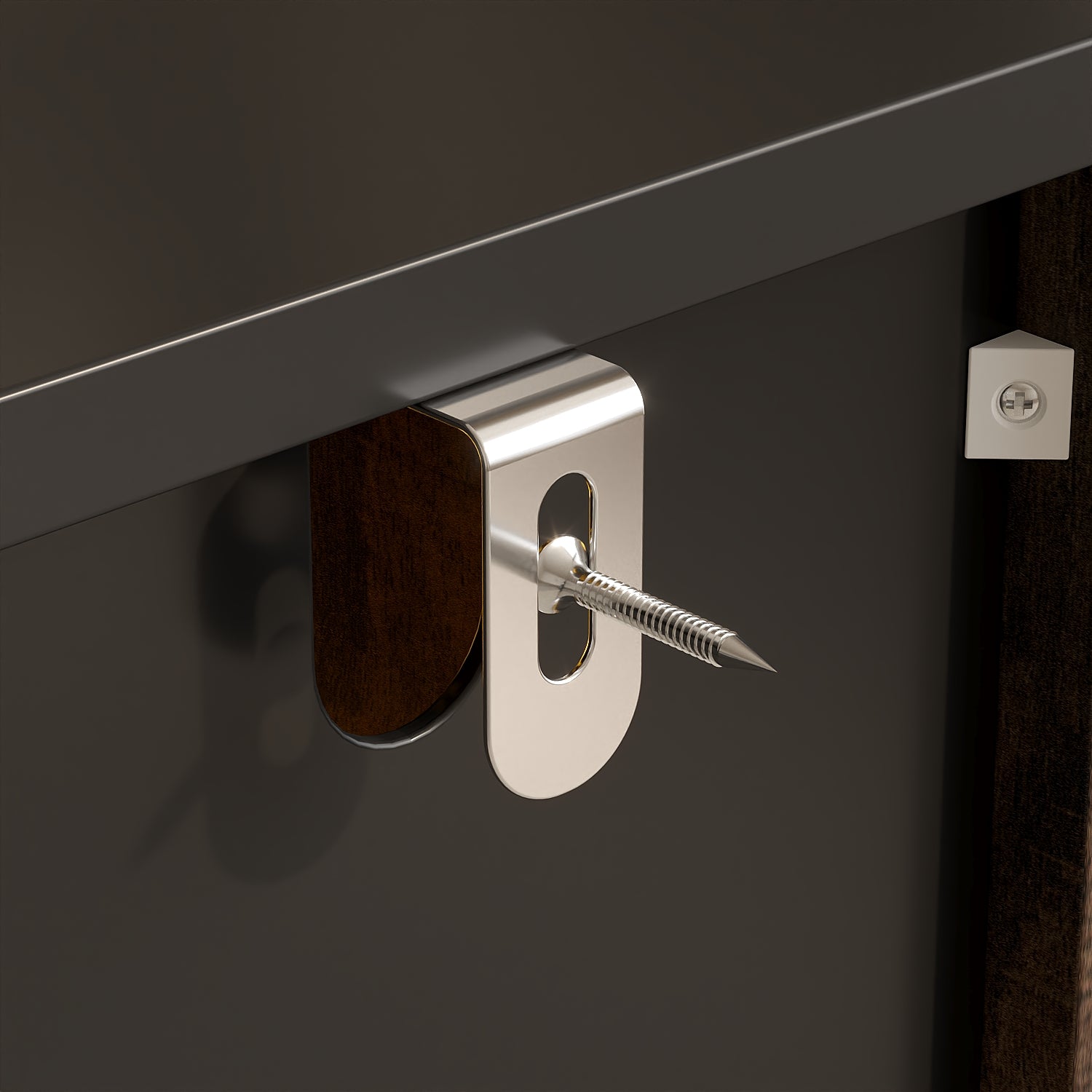 47.2" W Sideboard Cabinet Buffet With Glass Door And Light