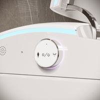 28.2" Modern White Smart Bidet Toilet with UV Sterilization, Heated Seat, Pre-Wash and Warm Air Dryer