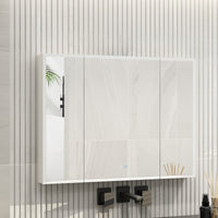 46.1" Minimalist Mirror Medicine Cabinet with Lights and Defogger