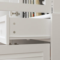 4 Drawer Multi-Door Office Storage Cabinet With Desk