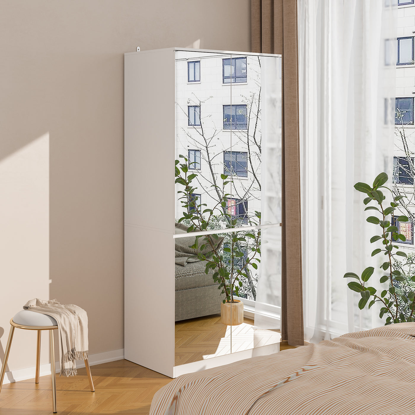 Hylja 31.5" Modern White Entryway Cabinet with Spacious Drawers - Sleek Design