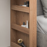 39.4 inch L-Shaped Modern Vanity Set with 4-Drawer Chest