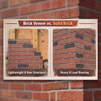 Brown 3D Artificial Brick Wall Panels Set of 18, Lightweight Foam Decor Panels for Indoor & Outdoor