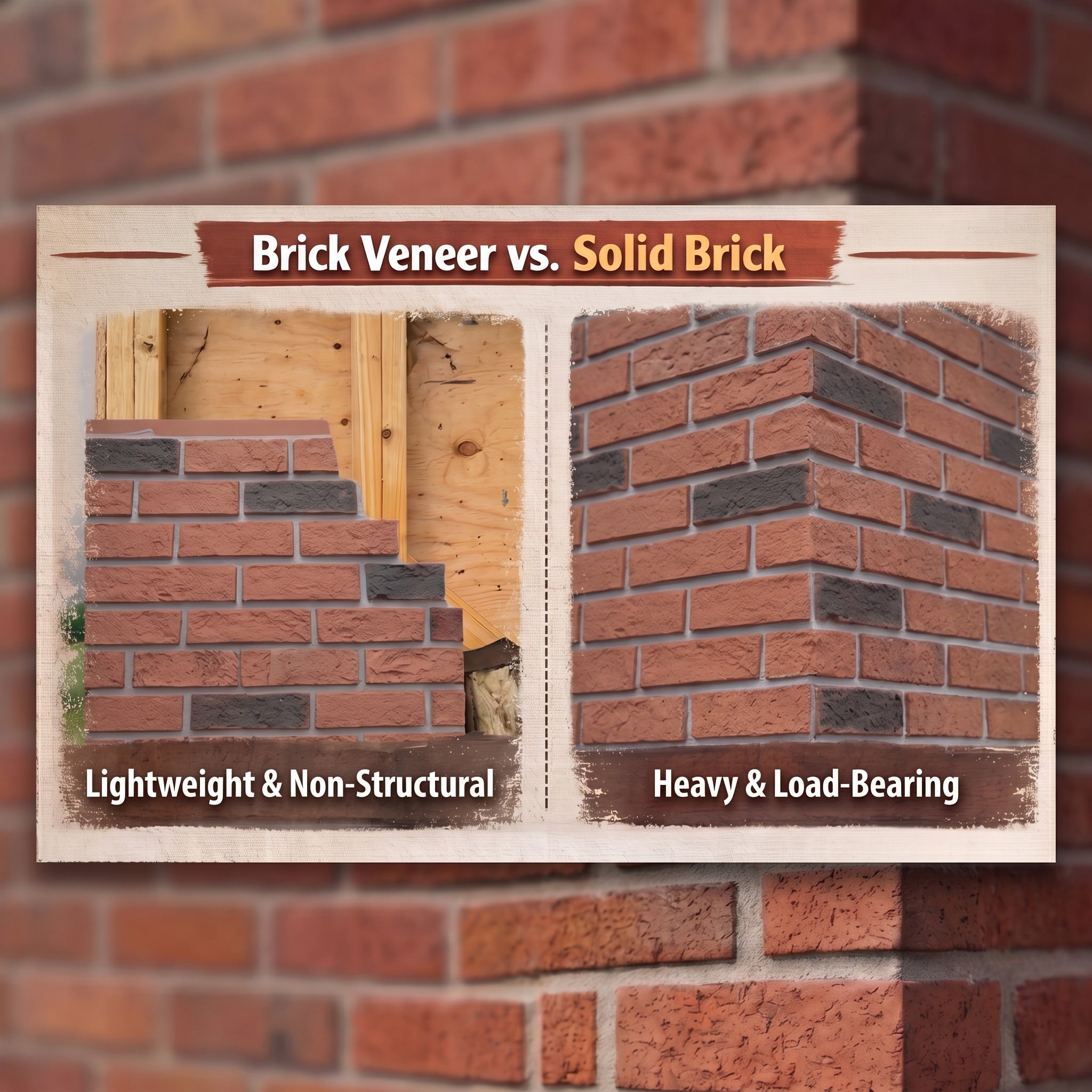 Brown 3D Artificial Brick Wall Panels Set of 18, Lightweight Foam Decor Panels for Indoor & Outdoor