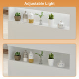 Modern Reception Desk Counter Desk with LED Lighting for Hall Entrance