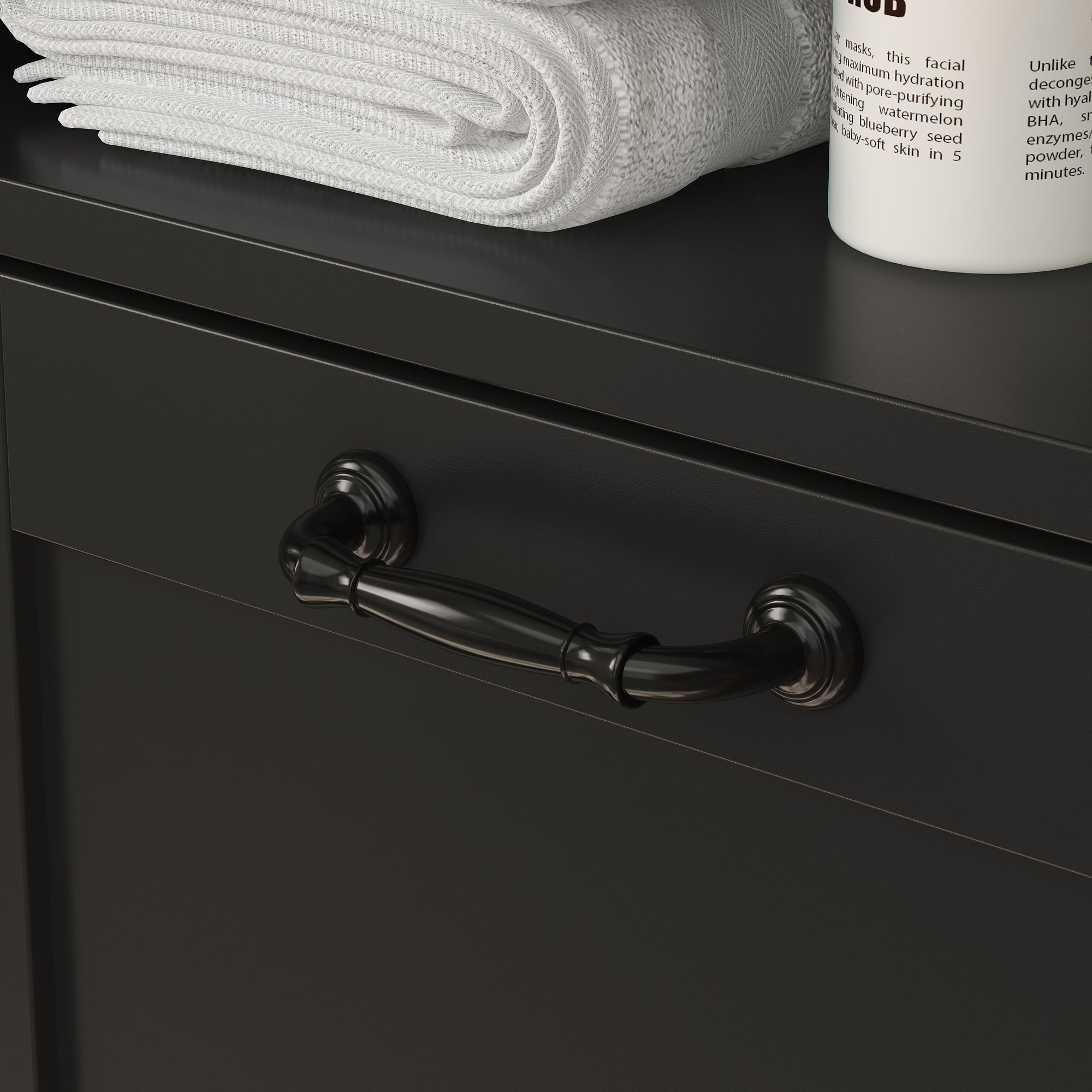 Elegent Bathroom Cabinet With White Finish