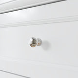 47.2 inch White Changing Table Dresser with 2 Cabinets, 4 Drawers & Removable Changing Top