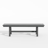 Gray bench on a white background