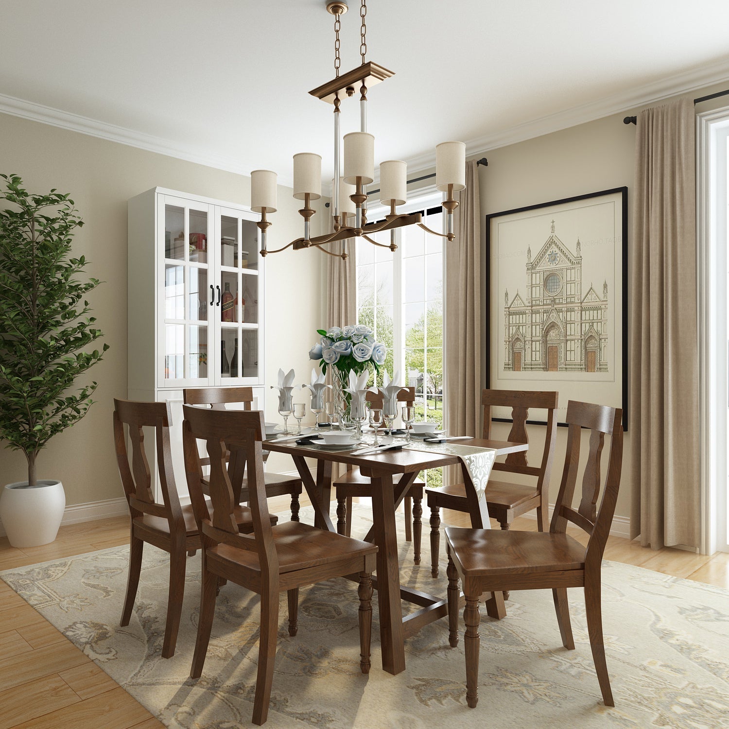 78.7" H x 31.5" Standard Storage Bookcase With Glass Door & Shelves