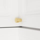 35.4 inch Modern White L-Shaped Corner Wardrobe with Top Cabinet & 8 Storage Shelves