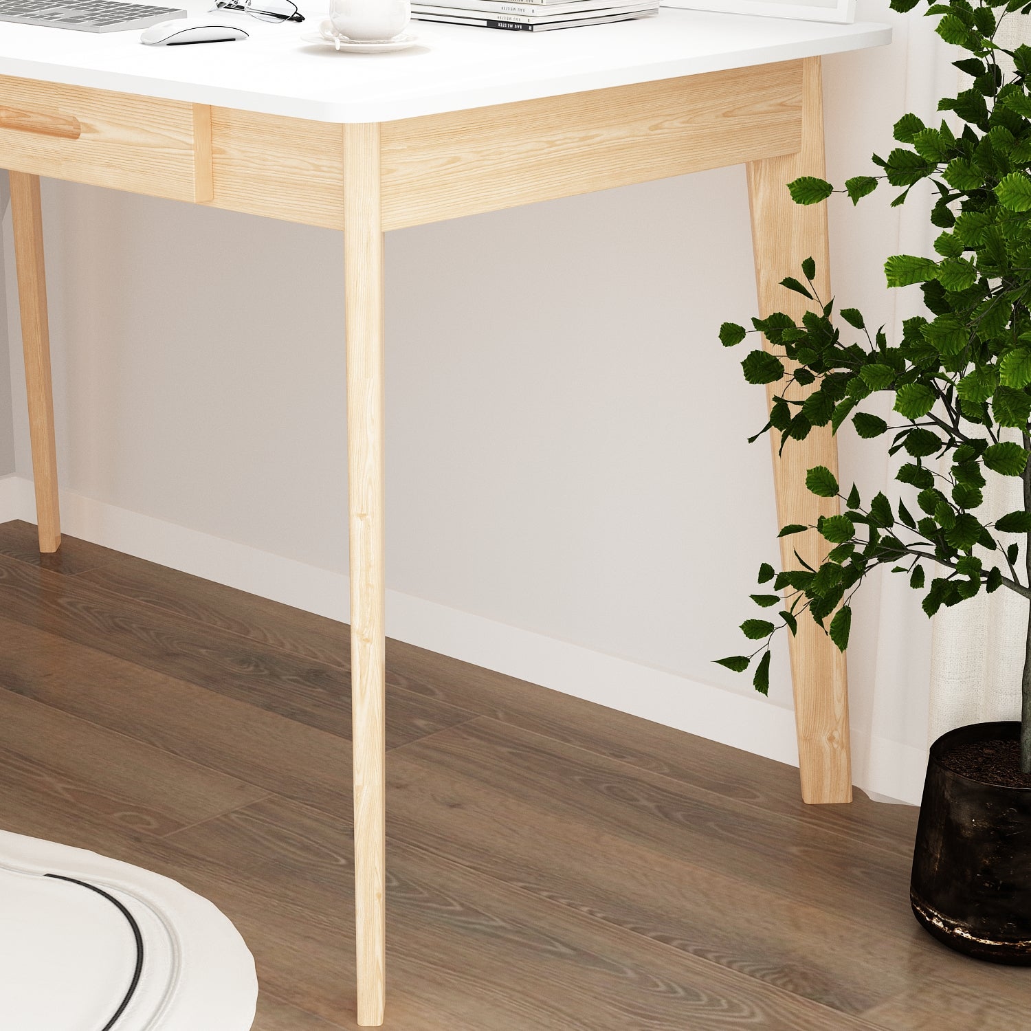 #Color_White&Light brown