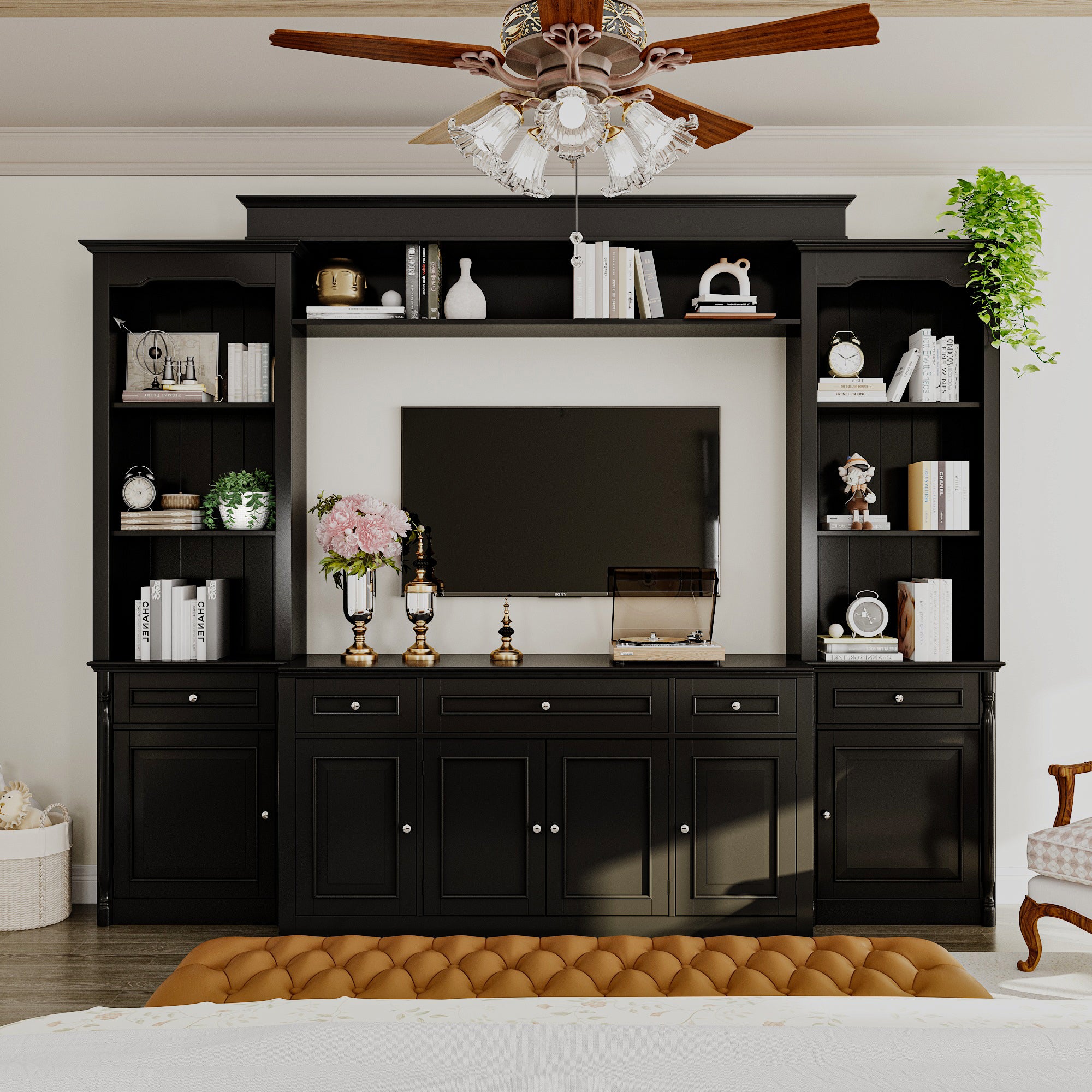 TV Hutch Large Entertainment Center